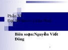 Bài giảng Toán rời rạc - Phần 6: Đại số Bool và hàm Bool (TS. Nguyễn Viết Đông)