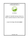 Luận văn Thạc sĩ Lâm nghiệp: Nghiên cứu tri thức bản địa sử dụng cây thuốc tại huyện Thạch An, tỉnh Cao Bằng