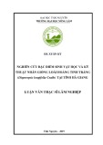 Luận văn Thạc sĩ Lâm nghiệp: Nghiên cứu đặc điểm sinh vật học và kỹ thật nhân giống loài Hoàng tinh trắng (Disporopsis longifolia Craib)