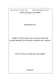 Luận văn Thạc sĩ Khoa học Lâm nghiệp: Nghiên cứu thực trạng công tác quản lý bảo tồn đa dạng sinh học tại Vườn Quốc gia Phong Nha – Kẻ Bàng tỉnh Quảng Bình