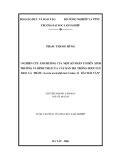 Luận văn Thạc sĩ Khoa học lâm nghiệp: Nghiên cứu ảnh hưởng của một số nhân tố đến sinh trưởng và hình thái của cây bản địa trồng dưới tán Keo lá tràm (Acacia auriculiformis Cunn.) ở Bắc Hải Vân