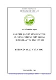 Luận văn Thạc sĩ Lâm nghiệp: Giải pháp quản lý rừng bền vững và chứng chỉ rừng trên địa bàn huyện Trấn Yên, tỉnh Yên Bái