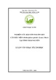 Luận văn Thạc sĩ Lâm nghiệp: Nghiên cứu bảo tồn nguồn gen cây Râu mèo (Orthosiphon spiralis (Lour.) Merr) tại tỉnh Thái Nguyên