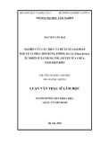 Luận văn Thạc sĩ Lâm học: Nghiên cứu cấu trúc và đề xuất giải pháp bảo vệ và phát triển rừng Thông ba lá (Pinus kesiya) tự nhiên ở huyện Tủa Chùa, tỉnh Điện Biên