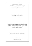 Luận văn Thạc sĩ Toán học: Tính chất nghiệm của phương trình trung tính với quá khứ không Ôtônôm