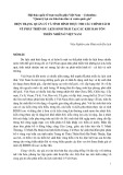 Hiện trạng quản lý và tình hình thực thi các chính sách về phát triển du lịch sinh thái tại các khu bảo tồn thiên nhiên ở Việt Nam