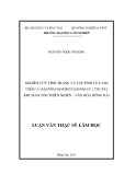 Luận văn Thạc sĩ Khoa học lâm nghiệp: Nghiên cứu tình trạng và tập tính của Voi Châu Á (Elephas maximus innaeus, 1758) tại Khu bảo tồn thiên nhiên - Văn hóa Đồng Nai