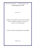 Luận văn Thạc sĩ Khoa học lâm nghiệp:  Nghiên cứu đặc điểm cấu trúc rừng tự nhiên ở một số ô định vị nghiên cứu sinh thái tại vùng Nam Trung Bộ