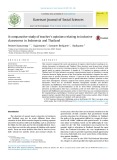 A comparative study of teacher's opinions relating to inclusive classrooms in Indonesia and Thailand