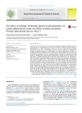 The effect of strategic leadership factors of administrators on school effectiveness under the Office of Maha Sarakham Primary Educational Service Area 3