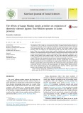 The effects of happy Muslim family activities on reduction of domestic violence against Thai-Muslim spouses in Satun province