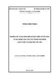 Luận văn Thạc sĩ Khoa học Lâm nghiệp: Nghiên cứu và so sánh một số đặc điểm về cấu trúc và đa dạng loài của các trạng thái rừng giàu ở Bắc và Nam đèo Hải Vân