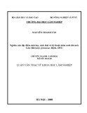 Luận văn Thạc sĩ Khoa học Lâm nghiệp: Nghiên cứu đặc điểm sinh học, sinh thái và kỹ thuật nhân nuôi dúi mốc Lớn (Rhizomys pruinosus Blyth, 1851)