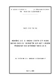 Luận văn Thạc sĩ Khoa học Lâm nghiệp: Nghiên cứu cơ sở khoa học và thực tiễn cho quy hoạch bảo vệ và phát triển rừng tại xã Đôn Phong huyện Bạch Thông tỉnh Bắc Kạn