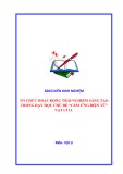 Sáng kiến kinh nghiệm THPT: Tổ chức hoạt động trải nghiệm trong dạy học chủ đề Cảm ứng điện từ - Vât lý 11