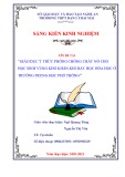 Sáng kiến kinh nghiệm THPT: Giáo dục ý thức phòng chống cháy nổ cho học sinh vùng khó khăn khi dạy học hóa học ở trường trung học phổ thông