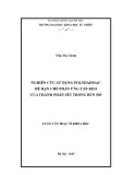 Luận văn Thạc sĩ Khoa học: Nghiên cứu sử dụng polyDADMAC để hạn chế phản ứng tán keo của thành phần sét trong bùn đỏ