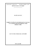 Luận văn Thạc sĩ Khoa học lâm nghiệp: Nghiên cứu đề xuất giải pháp quản lý sâu hại cây xanh đô thị thành phố Bắc Ninh - Tỉnh Bắc Ninh