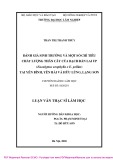 Luận văn Thạc sĩ Lâm học: Đánh giá sinh trưởng và một số chỉ tiêu chất lượng thân cây của Bạch đàn lai UP (Eucalyptus Urophylla x E. Pellita) tại yên Bình, Yên Bái và Hữu Lũng, Lạng Sơn