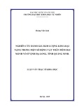 Luận văn Thạc sĩ Khoa học: Nghiên cứu đánh giá hàm lượng kim loại nặng trong một số động vật thân mềm hai mảnh vỏ ở vịnh Hạ Long, Quảng Ninh