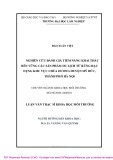 Luận văn Thạc sĩ Khoa học môi trường: Nghiên cứu đánh giá tiềm năng khai thác bền vững các sản phẩm du lịch từ rừng đặc dụng khu vực chùa Hương huyện Mỹ Đức, thành phố Hà Nội