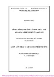 Luận văn Thạc sĩ Khoa học môi trường: Đánh giá hiệu quả xử lý nước thải y tế của một số bệnh viện ở Lạng Sơn
