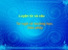 Giáo án điện tử môn Tiếng Việt lớp 3 - Tuần 6: Luyện từ và câu Từ ngữ về trường học. Dấu phẩy