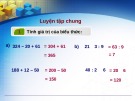 Giáo án điện tử môn Toán lớp 3 - Bài: Luyện tập chung (Trang 83)