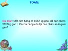 Giáo án điện tử môn Toán lớp 3 - Bài: Phép trừ các số trong phạm vi 10000