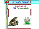 Giáo án điện tử môn Thủ công lớp 3 - Bài 2: Gấp con ếch