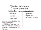 Giáo án điện tử môn Tiếng Việt lớp 3 - Tuần 20: Tập đọc - Kể chuyện Ở lại với chiến khu