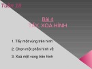 Giáo án điện tử môn Tin học lớp 3 - Bài 4: Tẩy, xóa hình