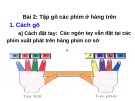 Giáo án điện tử môn Tin học lớp 3 - Bài 2: Tập gõ các phím ở hàng trên