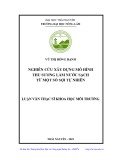 Luận văn Thạc sĩ Khoa học môi trường: Nghiên cứu xây dựng mô hình thu sương làm nước sạch từ các loại sợi tự nhiên