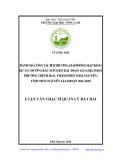 Luận văn Thạc sĩ Quản lý đất đai: Đánh giá công tác bồi thường, giải phóng mặt bằng dự án - đường Bắc Sơn kéo dài đoạn qua địa phận phường Thịnh Đán, thành phố Thái Nguyên, tỉnh Thái Nguyên giai đoạn 2016-2018