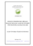 Luận văn Thạc sĩ Quản lý đất đai: Đánh gi̇á tình hình thực hi̇ện quy hoạch sử dụng đất tại huyện Yên Định, tỉnh Thanh Hóa giai đoạn 2011 - 2020