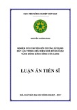 Luận án Tiến sĩ Quản lý đất đai: Nghiên cứu chuyển đổi cơ cấu sử dụng đất lúa trong điều kiện biến đổi khí hậu vùng Đồng bằng sông Cửu Long