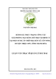 Luận văn Thạc sĩ Quản lý đất đai: Đánh giá thực trạng công tác giải phóng mặt bằng hỗ trợ tái định cư tại một số dự án trên địa bàn Xã Tân Ninh, Huyện Triệu Sơn, tỉnh Thanh Hóa