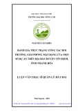 Luận văn Thạc sĩ Quản lý đất đai: Đánh giá thực trạng công tác bồi thường, giải phóng mặt bằng của một số dự án trên địa bàn huyện Yên Định, tỉnh Thanh Hóa