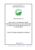 Luận văn Thạc sĩ Quản lý đất đai: Thực trạng và giải pháp đẩy nhanh tiến độ đăng ký đất đai, cấp giấy chứng nhận và lập hồ sơ địa chính trên địa bàn quận 8, TP. Hồ Chí Minh