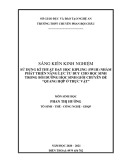 Sáng kiến kinh nghiệm THPT: Sử dụng kĩ thuật dạy học Kipling 5W1H nhằm phát triển năng lực tư duy cho học sinh trong bồi dưỡng học sinh giỏi qua chuyên đề Quang hợp ở thực vật