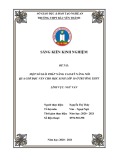 Sáng kiến kinh nghiệm THPT: Một số giải pháp nâng cao kĩ năng nói qua giờ đọc văn cho học sinh lớp 10 ở Trường THPT