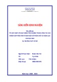Sáng kiến kinh nghiệm THPT: Tổ chức một số hoạt động trải nghiệm trong công tác chủ nhiệm góp phần hình thành một số phẩm chất và năng lực cho học sinh tại trường THPT Cờ Đỏ