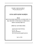 Sáng kiến kinh nghiệm THPT: Một số giải pháp nhằm nâng cao nhận thức của học sinh THPT về tình trạng ô nhiễm trắng trong giai đoạn hiện nay