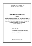 Sáng kiến kinh nghiệm THPT: Góp phần hình thành năng lực giải quyết vấn đề và năng lực sáng tạo cho học sinh lớp 10 qua dạy học bài Chuyện chức phán sự đền Tản Viên (Nguyễn Dữ)