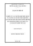 Luận án Tiến sĩ Kinh tế: Nghiên cứu các trường hợp miễn trách của người vận chuyển theo hợp đồng vận chuyển hàng hóa bằng đường biển để đẩy mạnh hoạt động xuất khẩu của các doanh nghiệp Việt Nam