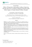 Cải thiện thang điểm Flacc thông qua bổ sung dung dịch Carbohydrate cho bệnh nhân trước phẫu thuật vá thông liên thất tại Bệnh viện Nhi Trung ương