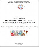 Giáo trình Đồ họa ứng dụng (Nghề Kỹ thuật sửa chữa, lắp ráp máy tính): Phần 2 - CĐ nghề Vĩnh Long