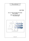 Giáo trình Phân tích thiết kế hệ thống (Nghề Lập trình máy tính) - Tổng cục dạy nghề