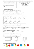 Đề ôn tập học kì 1 môn Toán lớp 1 năm 2021-2022 - Trường Tiểu học Nghĩa Đô (Đề 5)